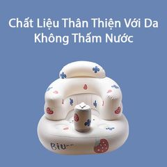 Ghế Hơi Tập Ngồi Cho Bé - Phong Cách Cute Hàn Quốc, Quà Tặng Đầy Tháng Dễ Thương Có Nhạc Và Không Nhạc, Đồ Chơi Tương Tác Cho Trẻ Sơ Sinh