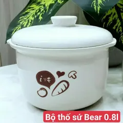 Nắp Sứ Thay Thế và Lõi Thố Sứ Cho Nồi Bear 0.8L - Phụ Kiện Dự Phòng Nồi Nấu Chậm DDZ-B08D1, Lõi Sứ Chưng Cách Thủy
