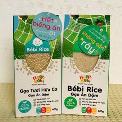 Gạo Hữu Cơ Ăn Dặm Bébi Organic - Gạo Xát Dối Giàu Dinh Dưỡng, An Toàn Cho Bé, Phù Hợp Với Giai Đoạn Ăn Dặm, HSD 09/05/2026