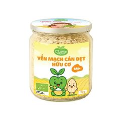 Yến Mạch Hữu Cơ Cán Dẹt C'LaVie - 200g, Thực Phẩm Ăn Dặm Cho Bé, Bổ Sung Chất Xơ, Granola, Ăn Sạch, Nguồn Năng Lượng Khỏe Mạnh