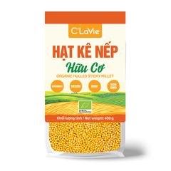 Hạt Kê Hữu Cơ C'Lavie - Thực Phẩm Organic Nấu Cháo Ăn Dặm, Dinh Dưỡng Tốt Cho Sức Khỏe, Sữa Hạt, Chè Hạt Kê