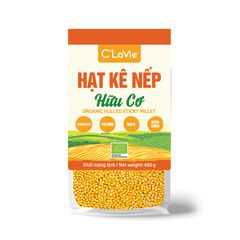 Hạt Kê Hữu Cơ C'Lavie - Thực Phẩm Organic Nấu Cháo Ăn Dặm, Dinh Dưỡng Tốt Cho Sức Khỏe, Sữa Hạt, Chè Hạt Kê