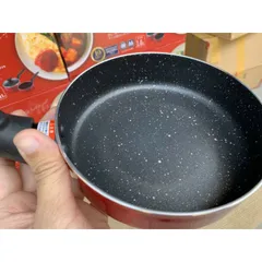 Bộ Nồi/Quánh Chảo 16cm Chống Dính Kèm Nắp Thủy Tinh Pearl Chế Biến Đồ Ăn Dặm Cho Bé - Hàng Nội Địa Nhật