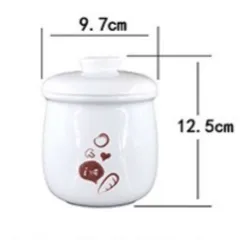Phụ Kiện, Thố Sứ/Lõi Sứ 0.5 L, Lõi Sứ Nhỏ Nồi Bear-thố Sứ Nồi Nấu Cháo Chậm, Thố Sứ 0,5l Dùng Cho Nồi Bear 2l5 SUBE003