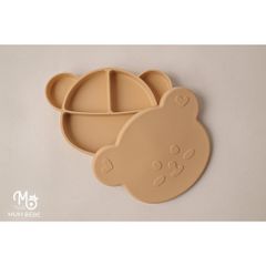 Khay Ăn Dặm Silicone Mumbebe 5 Ngăn Có Nắp Đậy - Đế Hít Chống Đổ, An Toàn Cho Bé Tập Ăn Dặm, Chất Liệu Cao Cấp