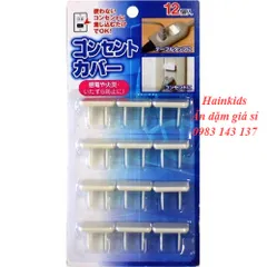 [Nội địa Nhật] Bộ 12 cái bịt ổ điện an toàn cho Bé nội địa Nhật Bản