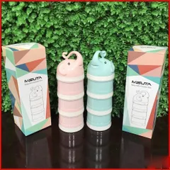 Hộp Chia Sữa, Khay Chia Sữa, đa Nặng MISUTA, Chia đồ ăn Dặm 3 Ngăn MISUTA Cho Bé