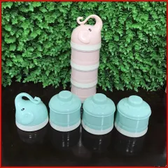 Hộp Chia Sữa, Khay Chia Sữa, đa Nặng MISUTA, Chia đồ ăn Dặm 3 Ngăn MISUTA Cho Bé