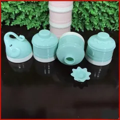 Hộp Chia Sữa, Khay Chia Sữa, đa Nặng MISUTA, Chia đồ ăn Dặm 3 Ngăn MISUTA Cho Bé