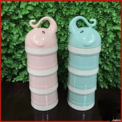 Hộp Chia Sữa, Khay Chia Sữa, đa Nặng MISUTA, Chia đồ ăn Dặm 3 Ngăn MISUTA Cho Bé
