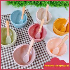 Bát Ăn Dặm Silicon Hình Tròn Chống Đổ - Đế Hít An Toàn Cho Bé, Chất Liệu Cao Cấp, Dung Tích 360ml, Màu Sắc Đa Dạng