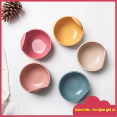 Bát Ăn Dặm Silicon Hình Tròn Chống Đổ - Đế Hít An Toàn Cho Bé, Chất Liệu Cao Cấp, Dung Tích 360ml, Màu Sắc Đa Dạng