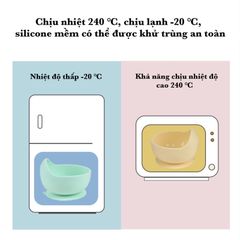 Bát Ăn Dặm Silicon Hình Tròn Chống Đổ - Đế Hít An Toàn Cho Bé, Chất Liệu Cao Cấp, Dung Tích 360ml, Màu Sắc Đa Dạng