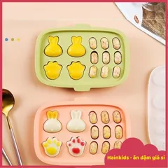 Khuôn Silicon 2 In 1 Làm Bánh, Xúc Xích và Hấp Trứng Có Nắp Đậy - Dụng Cụ Bếp Tiện Ích Cho Bé Yêu