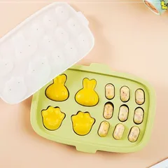 Khuôn Silicon 2 In 1 Làm Bánh, Xúc Xích và Hấp Trứng Có Nắp Đậy - Dụng Cụ Bếp Tiện Ích Cho Bé Yêu