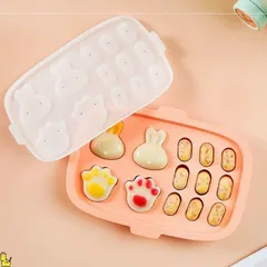 Khuôn Silicon 2 In 1 Làm Bánh, Xúc Xích và Hấp Trứng Có Nắp Đậy - Dụng Cụ Bếp Tiện Ích Cho Bé Yêu