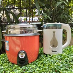 Nồi Cơm Điện Nắp Rời Chống Dính - Kèm Xửng Hấp Inox, Tặng Bình Đun Siêu Tốc, Giá Rẻ, Đồ Gia Dụng Nhà Bếp Chất Lượng Cao