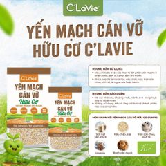 Yến Mạch Cán Vỡ Hữu Cơ C’LaVie 200g & 450g - Yến Mạch Ăn Liền Dinh Dưỡng Cho Bé, Tốt Cho Sức Khỏe, Tiện Dụng Cho Mọi Món Ăn