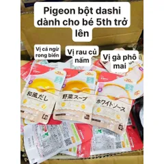 [MẪU MỚI] Bột Dashi Pigeon - Dinh dưỡng cho bé, tiện lợi cho Mẹ - 50gr, date 10.2025