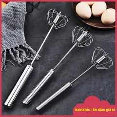 Cây Đánh Trứng Inox Tự Khuấy - Dụng Cụ Làm Bánh & Tạo Bọt Cà Phê Dễ Dùng, Thiết Kế Thông Minh, Bền Bỉ, An Toàn Khi Chế Biến