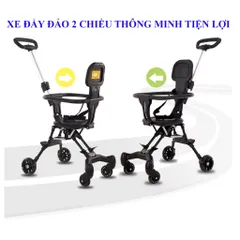 Xe Đẩy Gấp Gọn 2 Chiều Thông Minh Cao Cấp Cho Bé - Xe Đẩy Dạo Chơi Cho Bé Du Lịch