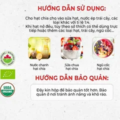 Hạt Chia Đen Hữu Cơ C'Lavie 200g - Giàu Chất Xơ, Không Chứa Cholesterol, Chứng Nhận USDA, Đa Dạng Cách Sử Dụng, Bổ Sung Dinh Dưỡng