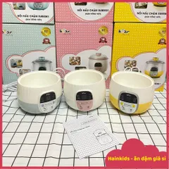 Nắp và Xửng Hấp Thố Sứ cho Nồi Nấu Chậm Bear 0.8L - Phụ Kiện Thay Thế Hàng Chính Hãng, Thao Tác Đơn Giản Cho Bữa Ăn Của Bé