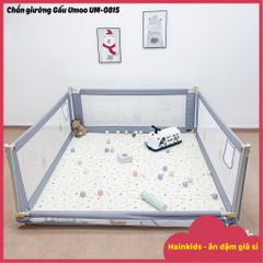 Thanh Chặn Giường Kiêm Quây Cũi Gấu Umoo UM-0815 - An Toàn Đảm Bảo Cho Bé, Điều Chỉnh Chiều Cao, Không Cần Khoan Vạt Giường