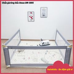 Thanh Chặn Giường Kiêm Quây Cũi Gấu Umoo UM-0815 - An Toàn Đảm Bảo Cho Bé, Điều Chỉnh Chiều Cao, Không Cần Khoan Vạt Giường