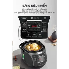 Nồi Cơm Điện Cao Tần HAMM HRC-1591IH (1.8L) - Thiết Kế Sang Trọng, Đa Chức Năng Nấu Cơm, Cháo, Ủ Ấm, Hàng Chính Hãng