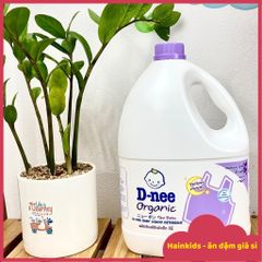 Nước Giặt Quần Áo Trẻ Em D-nee Lively - Yellow Moon - Nước Giặt Xả 2 in 1 Dnee Chính Hãng - Can 3L, túi 600ml