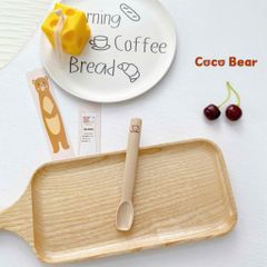 Thìa Tập Ăn Dặm Silicone Coco Bear - Thìa Siêu Mềm An Toàn Cho Bé, Thiết Kế Dễ Dàng Sử Dụng, Không Chứa BPA
