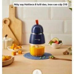 Phụ Kiện Thay Thế Máy Xay Hattiecs 8 Lưỡi - Cối Thủy Tinh, Da.o Xay, Nắp Máy Xay Chính Hãng Tiện Lợi Cho Mẹ và Bé