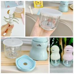 Phụ Kiện Thay Thế Cối Xay Bear B03V8 - Nắp Nhựa PP & Cối Thủy Tinh Borosilicat 0.3 Lít cho Máy Xay Ăn Dặm Cho Bé