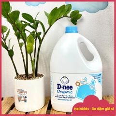 Nước Giặt Quần Áo Trẻ Em D-nee Xanh Dương - Lovely Sky - Nước Giặt Xả 2 in 1 Dnee Chính Hãng - Can 3L, túi 600ml
