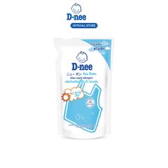 Nước Giặt Quần Áo Trẻ Em D-nee Xanh Dương - Lovely Sky - Nước Giặt Xả 2 in 1 Dnee Chính Hãng - Can 3L, túi 600ml