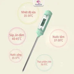 Que Đo Nhiệt Độ Chất Lỏng - Nhiệt Kế Pha Sữa, Nấu Ăn, Đo Nước Tắm Chính Hãng - Độ Chính Xác 99,9%