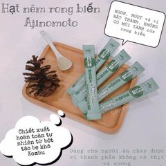Hạt Nêm Cho Bé Ăn Dặm An Toàn - Rong Biển, Tảo Bẹ, Nấm, Gà, Bò Ajinomoto Nhập Khẩu Nhật Bản - HSD 2025