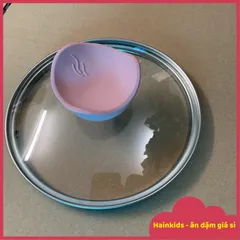 Nắp/Vung Nồi Thủy Tinh Cường Lực Size 16cm, Có Núm Nắp Nồi Bằng Silicon Cao Cấp Chịu Nhiệt