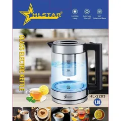 Ấm Siêu Tốc HLStar 1.8 Lít - Nấu Nước Nhanh, Có Đèn Báo, Thiết Bị Gia Dụng Tiện Lợi cho Nhà Bếp