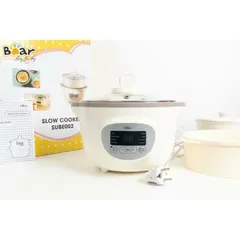 (BẢN MỚI NHẤT) Nồi Nấu Cháo Chậm Bear 1l6, Nồi Nấu Cháo Cho Bé, Ninh Hầm, Chưng Yến, Nấu Canh Cho Cả Gia đình