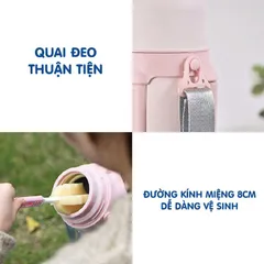 Bình ủ cháo giữ nhiệt TEDEMEI 530ml - Bình giữ ấm món ăn, canh, soup tiện lợi, an toàn và không rỉ nước