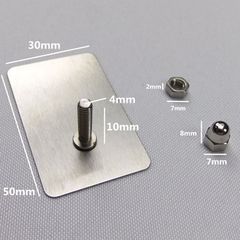 Miếng Dán Thanh Chắn Giường Inox - Phụ Kiện Quây Cũi Vải Chắc Chắn, Giúp Cố Định Thanh Chắn An Toàn Cho Bé
