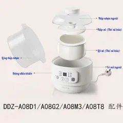 Xửng Hấp Nhựa 0.8L Dùng Cho Nồi Nấu Chậm Bear DDZ-A08 - Tiện Ích Nấu Nướng Vừa Nấu Vừa Hấp, Phụ Kiện Nhà Bếp