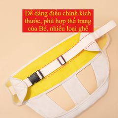 Đai Ngồi Ghế Ăn Dặm Di Động - Đai Hỗ Trợ An Toàn Cho Bé Từ 6-36 Tháng Tuổi, Thiết Kế Tiện Lợi, Dễ Dàng Mang Theo