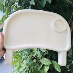 Phụ Kiện Ghế Ăn Dặm Hanbei - Mặt Bàn Trắng và Đệm Da PU Chống Thấm Cho Ghế Umoo, Ikea, Shouda - Tiện Lợi Cho Các Mẹ