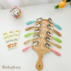 Thìa Tập Ăn Dặm Inox Babyboo - Muỗng Tập Ăn Chống Trơn Dành Cho Bé Từ 8 Tháng, Nhiều Màu Sắc An Toàn và Bền Bỉ