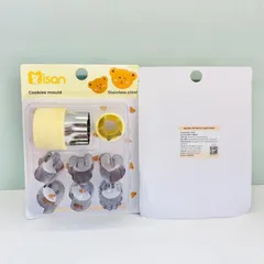 Bộ 8 Khuôn Cắt Rau Củ MISAN - Khuôn Tạo Hình Đáng Yêu cho Rau Củ, Bánh và Nui Ăn Dặm, Dụng Cụ Nấu Ăn Sáng Tạo