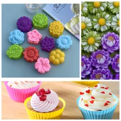 Khuôn Silicon Làm Bánh Cupcake & Muffin - Dùng Lò Nướng, Nồi Chiên Không Dầu, Dễ Dàng Vệ Sinh - Nhiều Hình Lựa Chọn