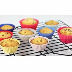Khuôn Silicon Làm Bánh Cupcake & Muffin - Dùng Lò Nướng, Nồi Chiên Không Dầu, Dễ Dàng Vệ Sinh - Nhiều Hình Lựa Chọn
